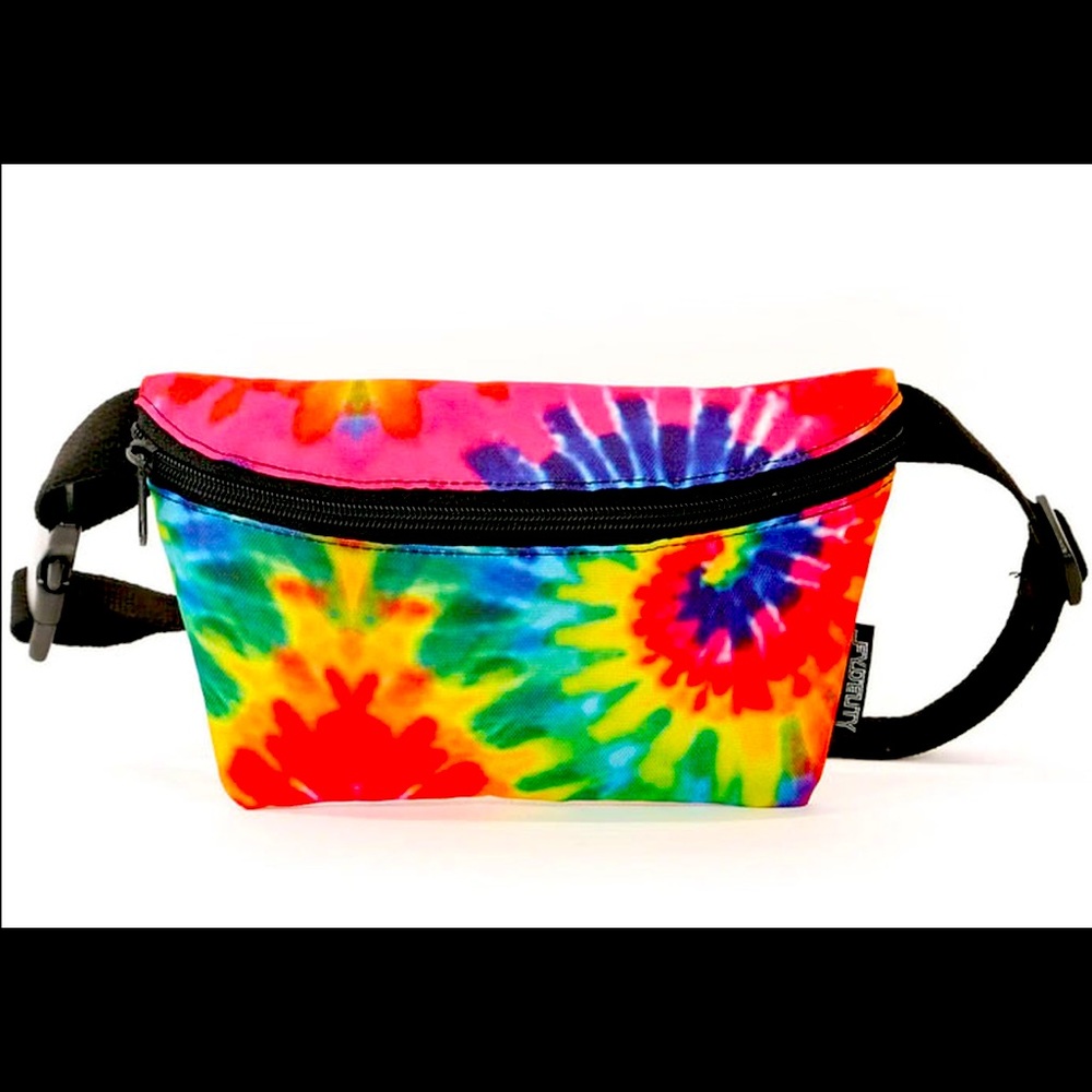 Fydelity Mens Womens Unisex 90’s Rainbow Tye Dye Fanny Pack Bag Girlfriend Gift